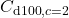 C_{\mathrm{d100},c=2}