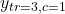 y_{tr=3,c=1}