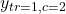 y_{tr=1,c=2}