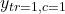 y_{tr=1,c=1}