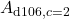 A_{\mathrm{d106},c=2}