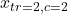 x_{tr=2,c=2}