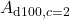 A_{\mathrm{d100},c=2}