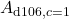 A_{\mathrm{d106},c=1}