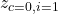 z_{c=0,i=1}