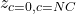 z_{c=0,c=NC}