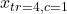 x_{tr=4,c=1}