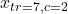 x_{tr=7,c=2}