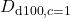 D_{\mathrm{d100},c=1}