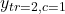 y_{tr=2,c=1}