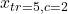 x_{tr=5,c=2}