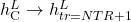 h_\mathrm{C}^L \rightarrow h_{tr=NTR+1}^L