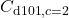 C_{\mathrm{d101},c=2}