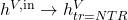 h^{V,\mathrm{in}} \rightarrow h_{tr=NTR}^V