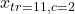 x_{tr=11,c=2}