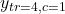 y_{tr=4,c=1}